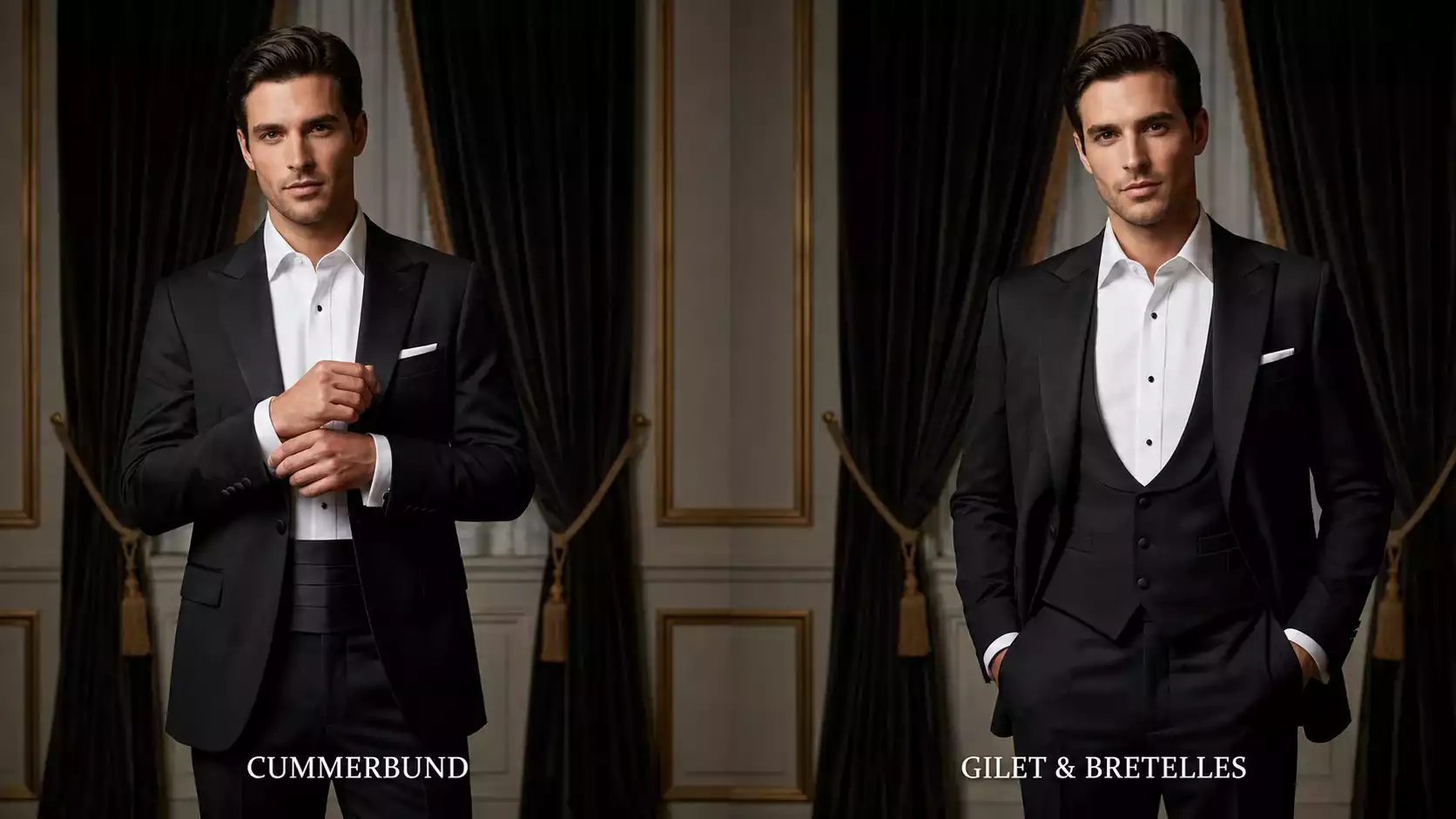 Cummerbund, gilet ou bretelles que choisir
