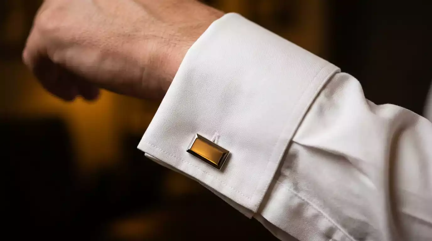 La chemise col, plastron et poignets mousquetaires