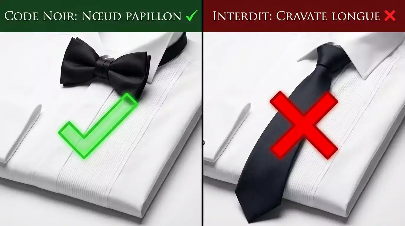 La cravate longue au lieu du nœud papillon