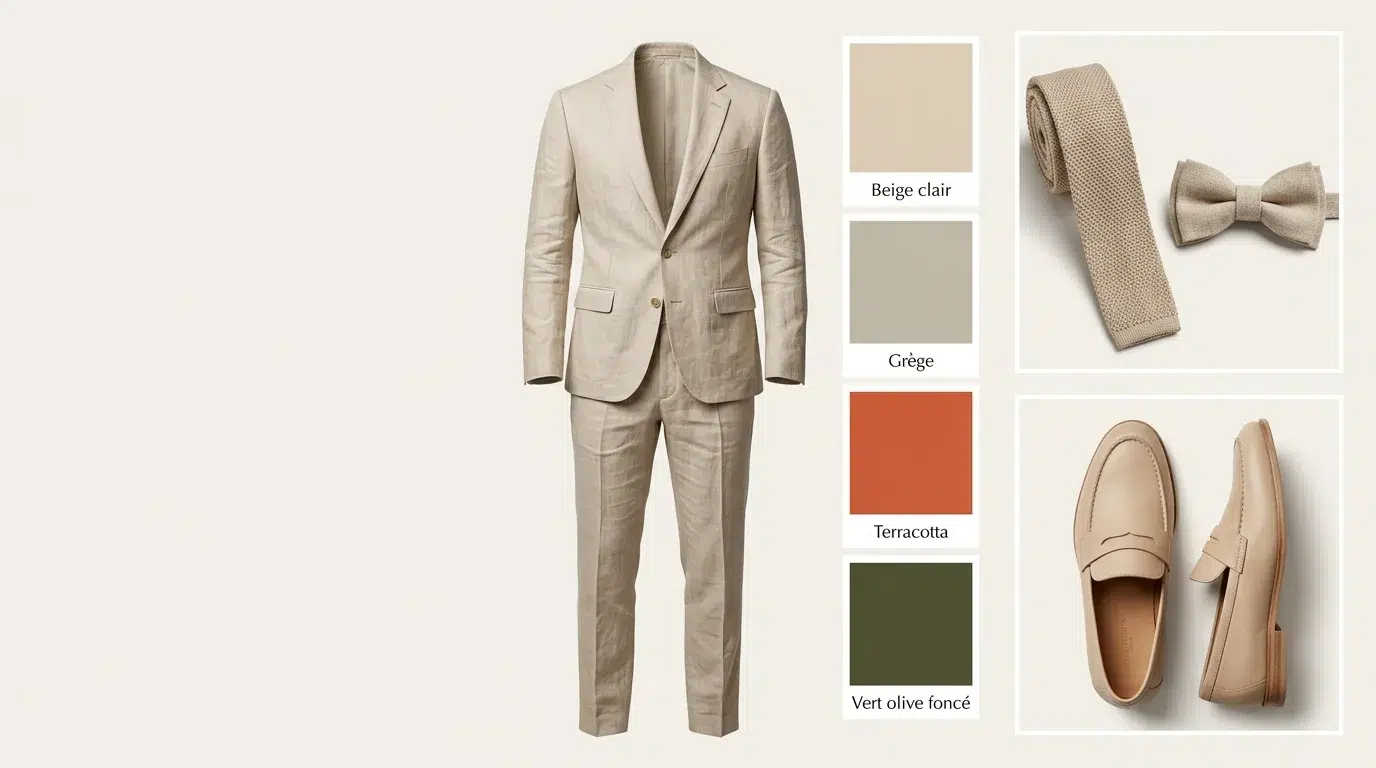 Le costume en lin ou dépareillé pour un mariage champêtre